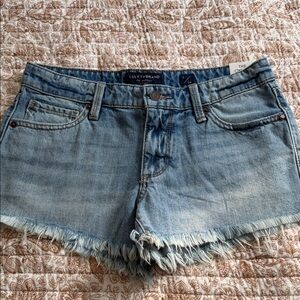 Lucky Brand Women's Light Blue Frayed Jean Shorts size 2